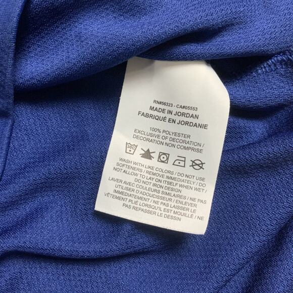 Nike Shirt Mens Medium Blue Breathe 1/4 Zip Dri-Fit Training Gym Running - Picture 4 of 7